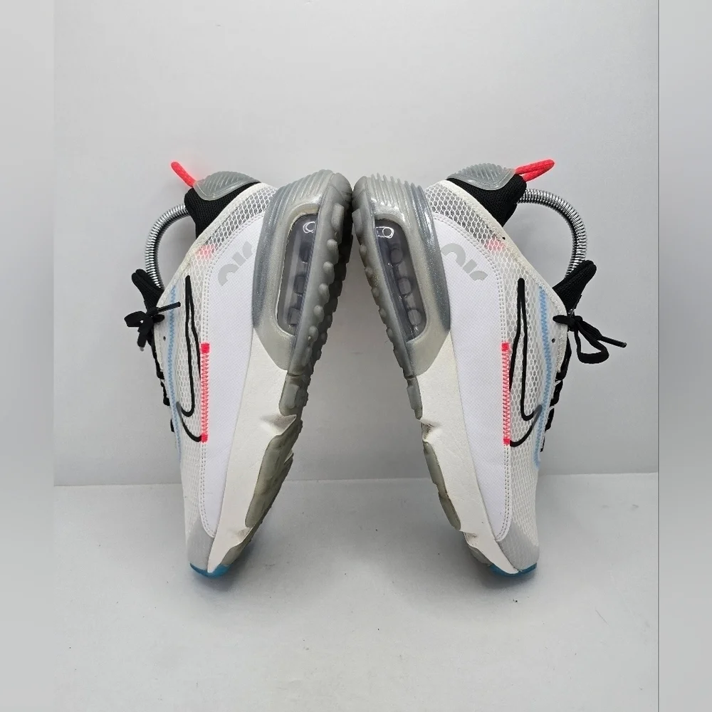 Nike Air Max 2090 'Pure Platinum' white blue sporty streetwear sneakers WMS 8.5